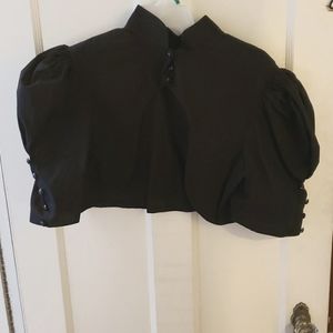 Black Puff Sleeve Bolero or Shrug